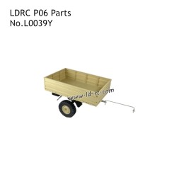 LDRC P06 RC Car Parts RC Climbing Crawler Parts Trailer Yellow L0039G
