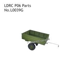 LDRC P06 RC Car Parts RC Climbing Crawler Parts Trailer Green L0039G