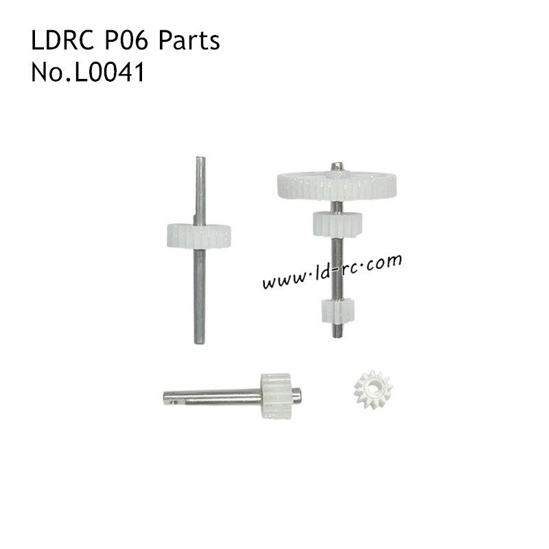 LDRC P06 RC Climbing Crawler Parts Single Speed Gearbox Complete Gears L0041