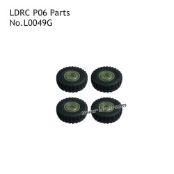 LDRC P06 RC Climbing Crawler Parts Green Tires L0049G