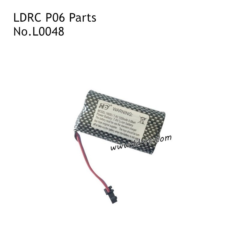 7.4V 1200AHM Battery L0048 Parts for LDRC P06 Rock RC Crawler