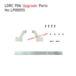 LDRC P06 1/12 RC Car Upgrade Parts Metal Rear Bumpers Silver LP0005S