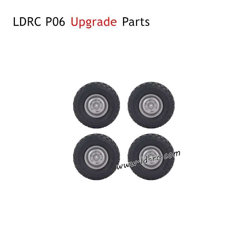 LDRC P06 Upgrade Parts Off-road Soft Tires Black
