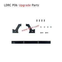 LDRC P06 Upgrade Parts Metal Rear Bumper Black