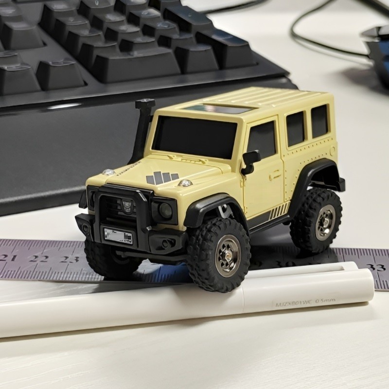 LDARC X43 1/43 4WD Rock RC Crawler for Kids Desert Yellow