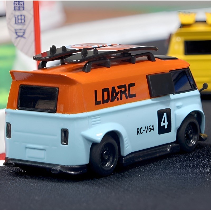 LDARC V64 1/64 High Speed Racing Mini RC Car Orange