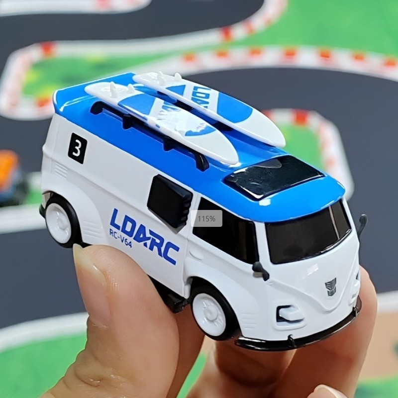 LDARC V64 1/64 High Speed Racing Mini RC Car Blue