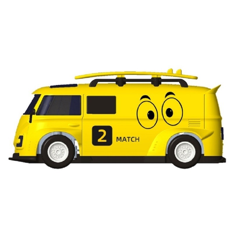 LDARC V64 1/64 High Speed Racing Mini RC Car Yellow