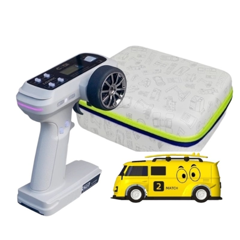 LDARC V64 Pro 1/64 High Speed Racing Mini RC Car Yellow