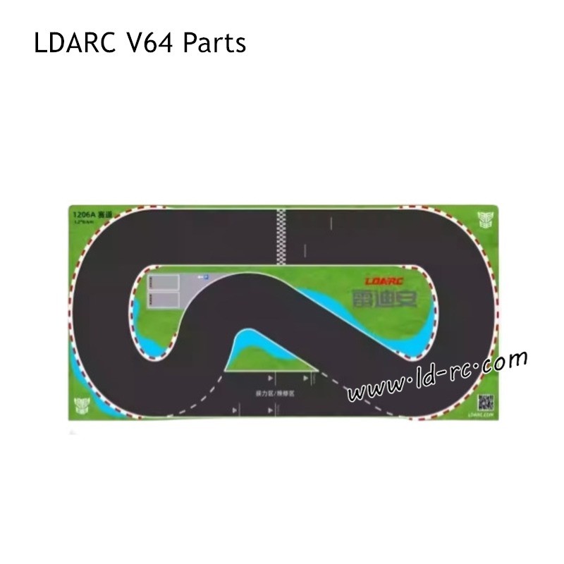 LDARC V64 RC Car Parts Large Racing Track