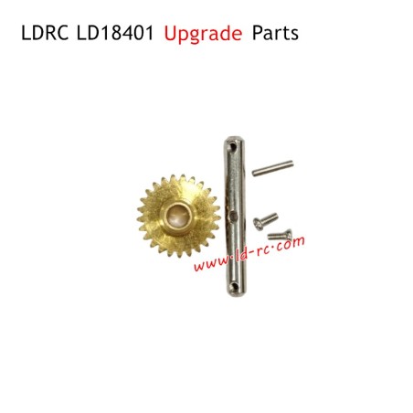 LDRC LD18401 RC Car Upgrade Parts Main Shaft and Copper Large Gear of Gearbox