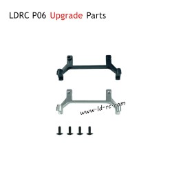 LDRC P06 Upgrade Parts Bridge Rudder Bracket Kit Silver and Black