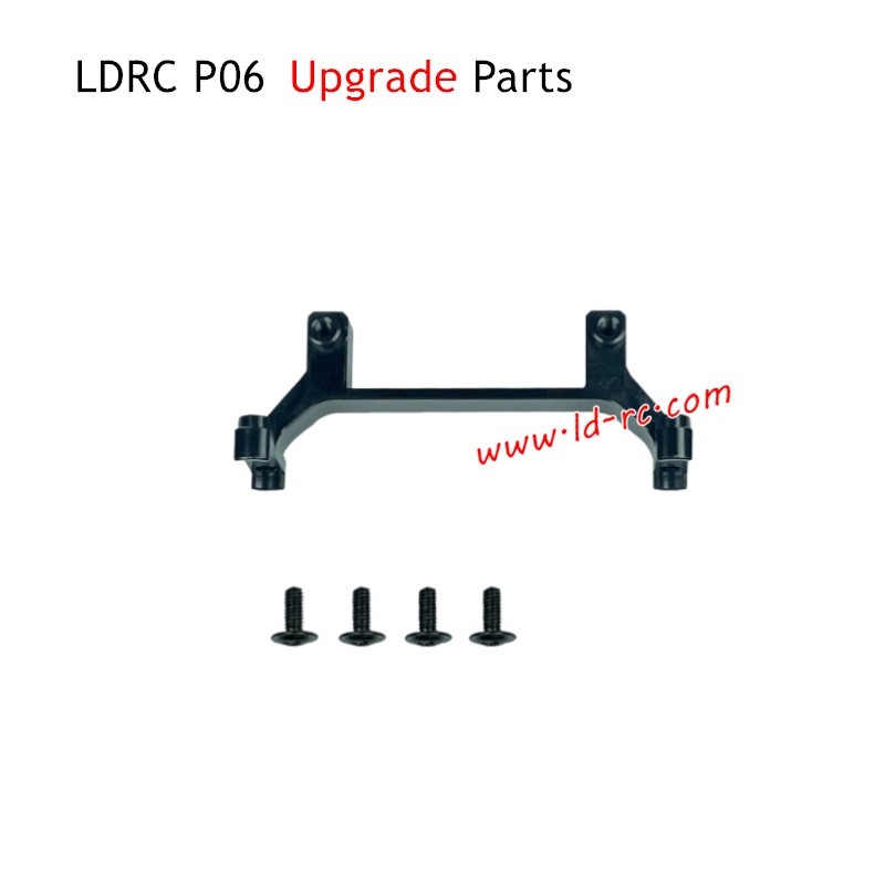 LDRC P06 Upgrade Parts Metal Bridge Rudder Bracket Black