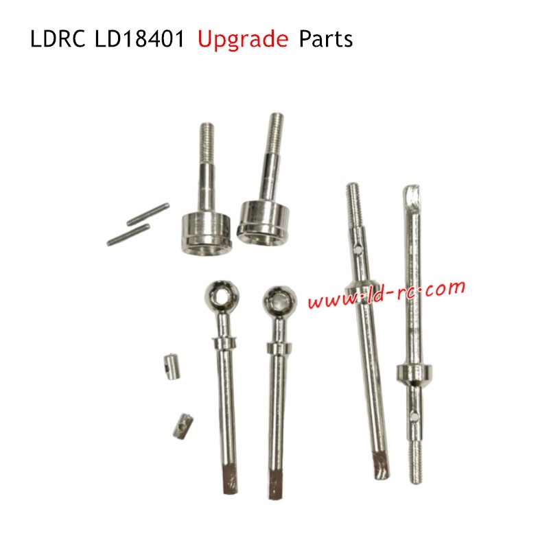 LDRC LD18401 RC Car Upgrade Parts Metal CVD Front Drive Shaft and Rear Drive Shaft