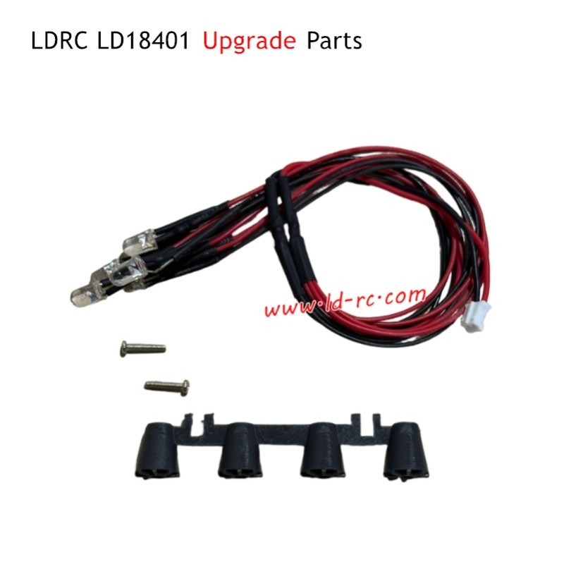 LDRC LD18401 RC Car Upgrade Parts Light Mount and Light Wiring