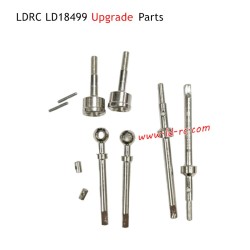 LDRC LD18499 Upgrade Parts Metal CVD Front Drive Shaft and Rear Drive Shaft