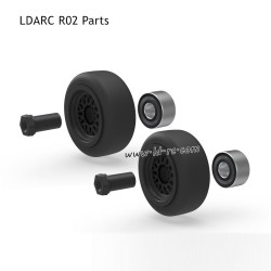 LDARC R02 RC Car Parts Front Wheel Assembly