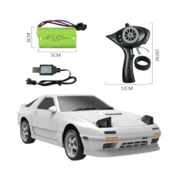 LDRC LD1802W 1/18 Scale High Speed Remote Control Car with LED Light White