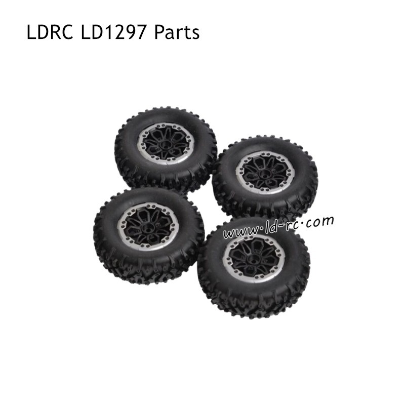 LDRC LD1297 2.4G RC Car Parts Wheels Gray 1297-003