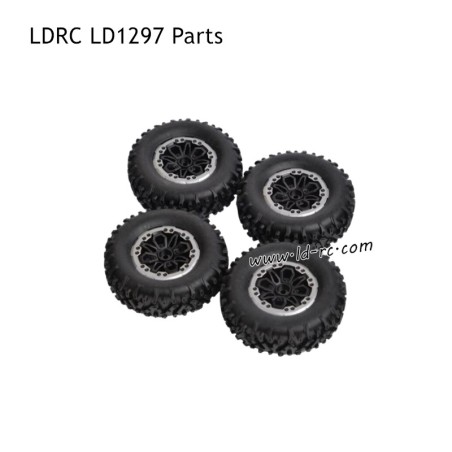 LDRC LD1297 2.4G RC Car Parts Wheels Gray 1297-003