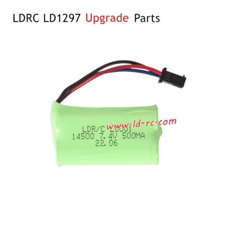 LDRC LD1297 RC Car Upgrade Parts 7.4V 500MAH Battery