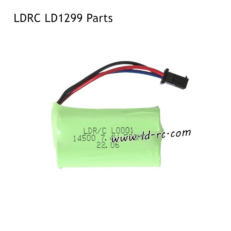 7.4V 500mAh Battery Parts for LDRC LD1299 High Speed Off-road Truck