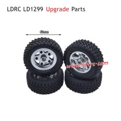 LDRC LD1299 Upgrade Parts Tires with Metal Hubs