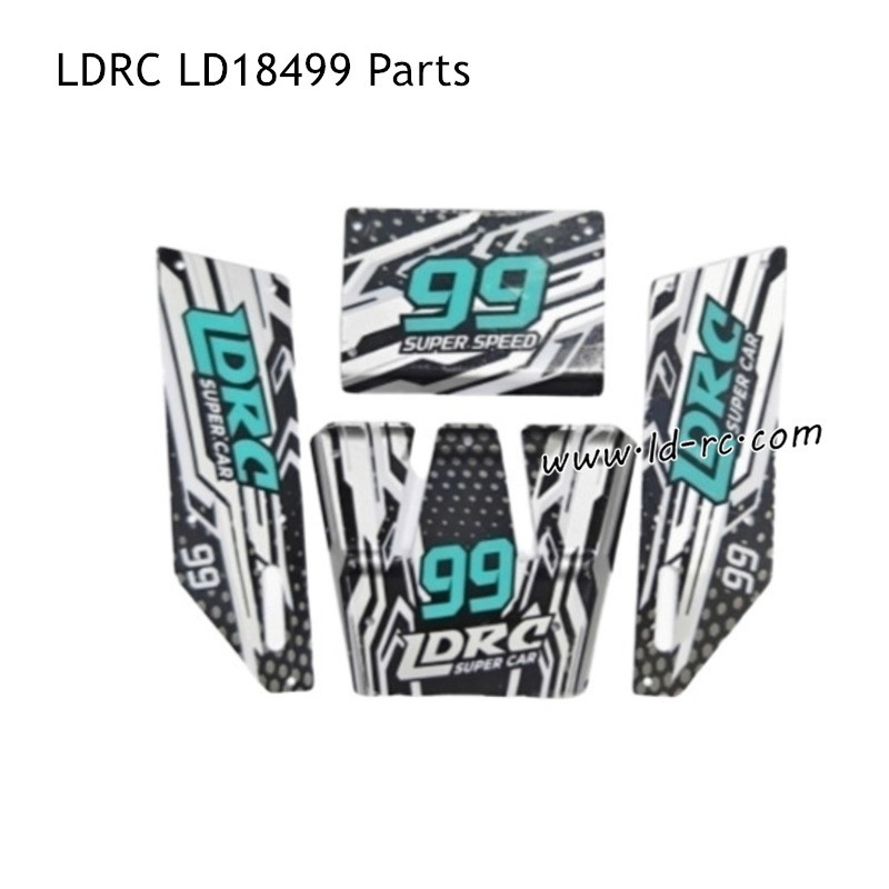 LDRC LD18499 RC Car Parts Car Shell Green