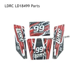 LDRC LD18499 RC Car Parts Car Shell Red