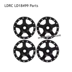 LDRC LD18499 RC Car Parts Metal Wheel Hubs Black