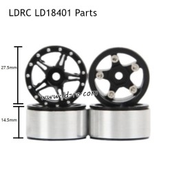 Wheels Hubs Black Parts for LDRC LD18401 Rock RC Crawler
