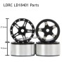 Wheels Hubs Black Parts for LDRC LD18401 Rock RC Crawler