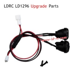 LDRC LD1296 RC Car Upgrade Parts Front Bumper Spotlights