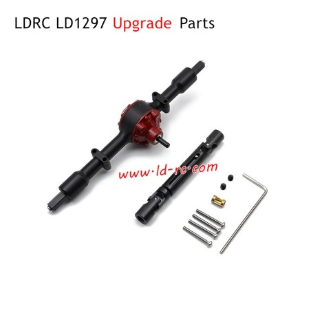 LDRC LD1297 RC Car Upgrade Parts Metal Rear Axle Black