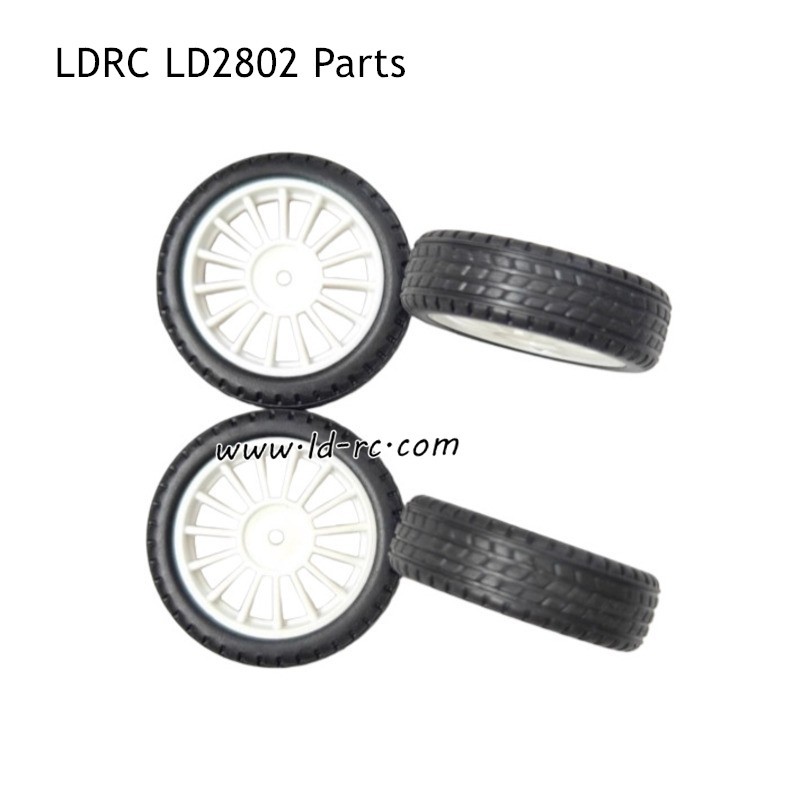 LDRC LD2802 RC Car Parts Racing Wheels White