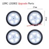 LDRC LD2802 Upgrade Parts Racing Wheels White