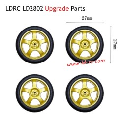 LDRC LD2802 Upgrade Parts Racing Wheels Yellow