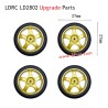 LDRC LD2802 Upgrade Parts Racing Wheels Yellow