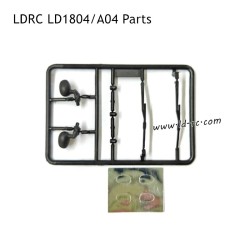 LDRC LD1804/A04 RC Car Parts Rear-view Mirror with Lens