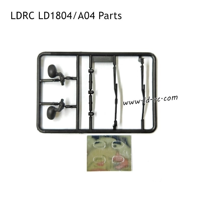 LDRC LD1804/A04 RC Car Parts Rear-view Mirror with Lens