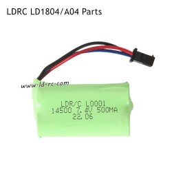LDRC LD1804/A04 RC Car Parts 7.4V 500mAh Battery