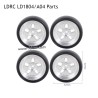 LDRC LD1804 A04 Parts A Style Racing Wheels Silver