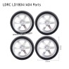LDRC LD1804 A04 Parts C Style Racing Wheels Silver