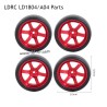 LDRC LD1804 A04 Parts C Style Racing Wheels Red