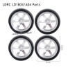 LDRC LD1804 A04 RC Car Parts B style Wheels Silver
