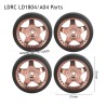 LDRC LD1804 A04 RC Car Parts B style Wheels Champange Gold