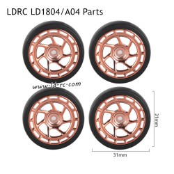 LDRC LD1804 A04 RC Car Parts C style Wheels Champange Gold