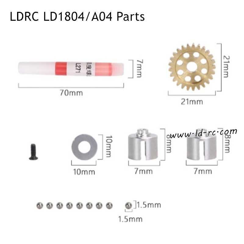 LDRC LD1804/A04 Parts Metal Differential Parts
