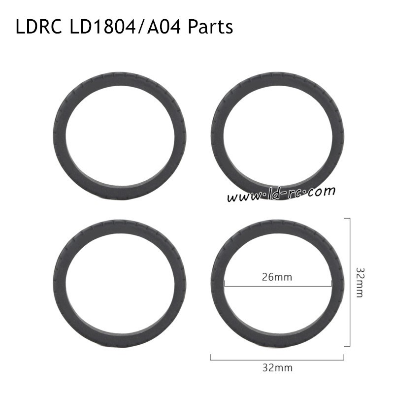 LDRC LD1804/A04 Parts Racing Wheel Tread