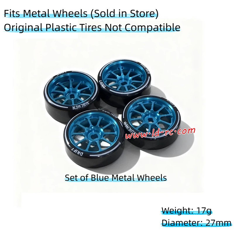 LDRC LD2801 RC Car Upgrade Parts Wheels Blue